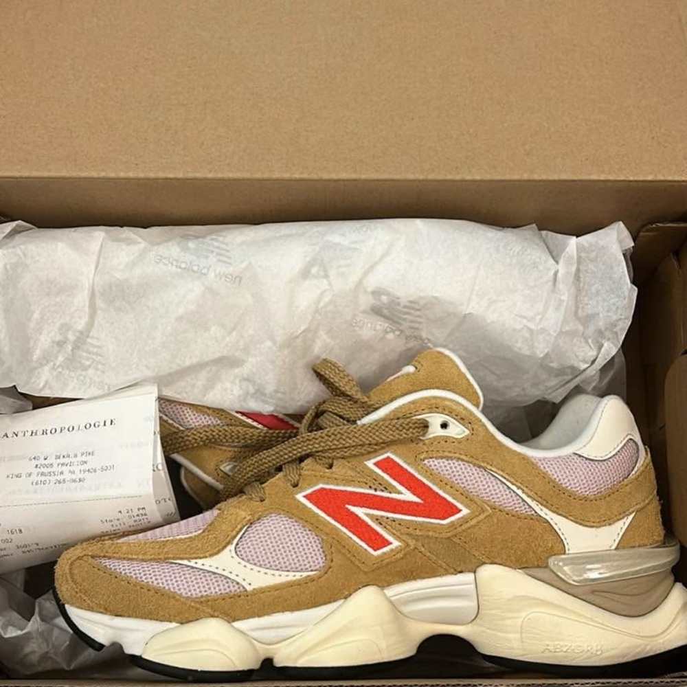 New Balance 9060 Anthropologie Beige Pink Sneakers